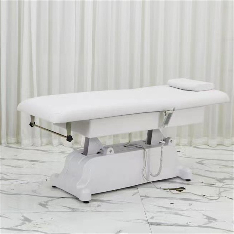 Siman luxury massage table electric beauty facial chair 3 motors hot sale lash bed with curved mattress topper diamond buttons