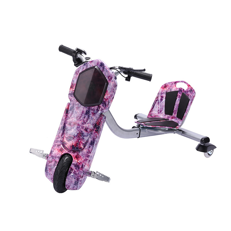 Electric Scooter Lithium Battery Ce Power Motor Drum D2 250W Electric Go Karts 8inch Solid Tyre Drift Trike