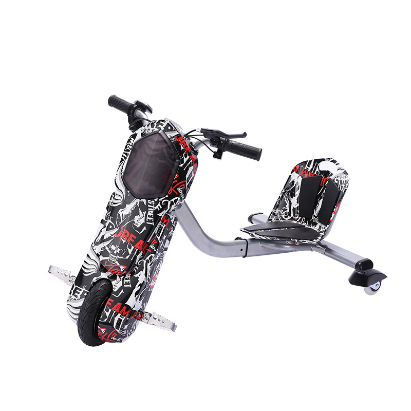 Electric Scooter Lithium Battery Ce Power Motor Drum D2 250W Electric Go Karts 8inch Solid Tyre Drift Trike