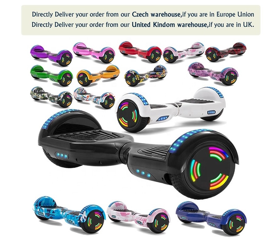 Hot sales 24V 6.5 inch hoverboard intelligent smart self-balance scooter automatic gyro electric balancing hover board drop ship