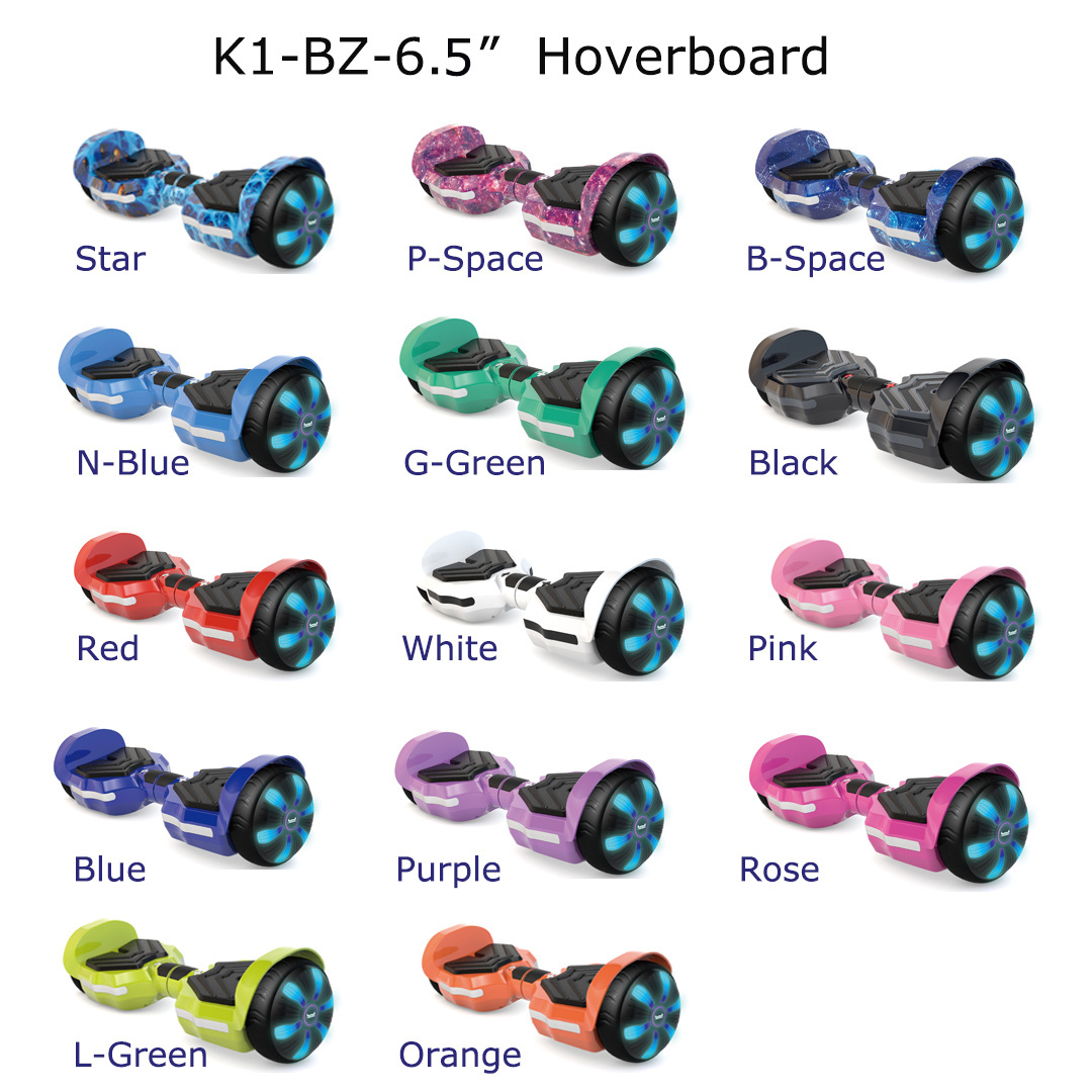 Hot sales 24V 6.5 inch hoverboard intelligent smart self-balance scooter automatic gyro electric balancing hover board drop ship