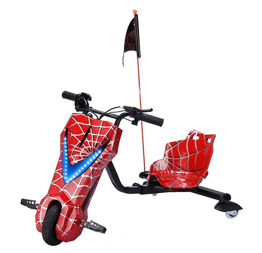 2023 Hot selling red spider 3 wheel drift scooter/crazy cart/drift kart with high quality