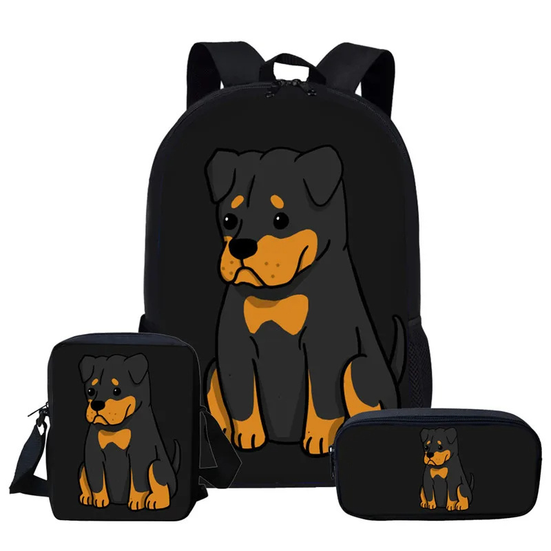 Children Schoolbags Set for Teen Boys Girls Cute Dog Print Backpack Kids Shoulder Bag School Backpack Wholesale