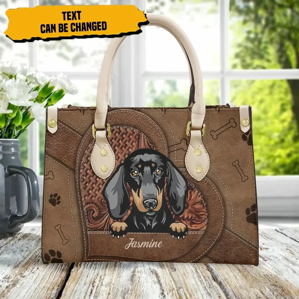 Wholesale Low Prices Ladies Handbags  Cute Dachshund Dogs Printed Custom Famous Brand Women Shoulder Crossbody Bag Handbag