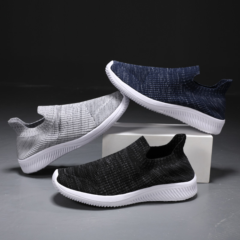 Best Sellers men shoe casual shoes knitted men sports outdoor relaxed sneakers walking shoes