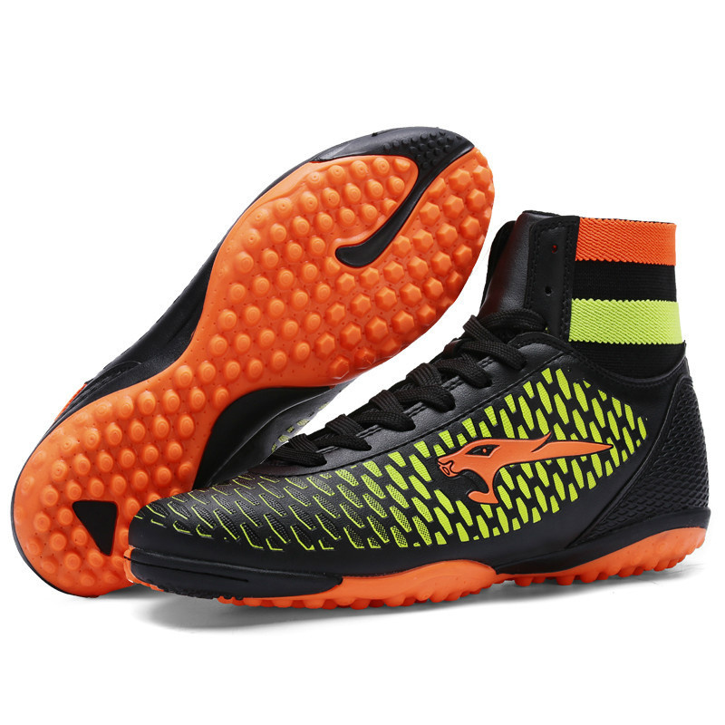 Wholesale Factory Soccer Trainer Football Shoes High-Top Buffer Foot Care Athletic Football Boots