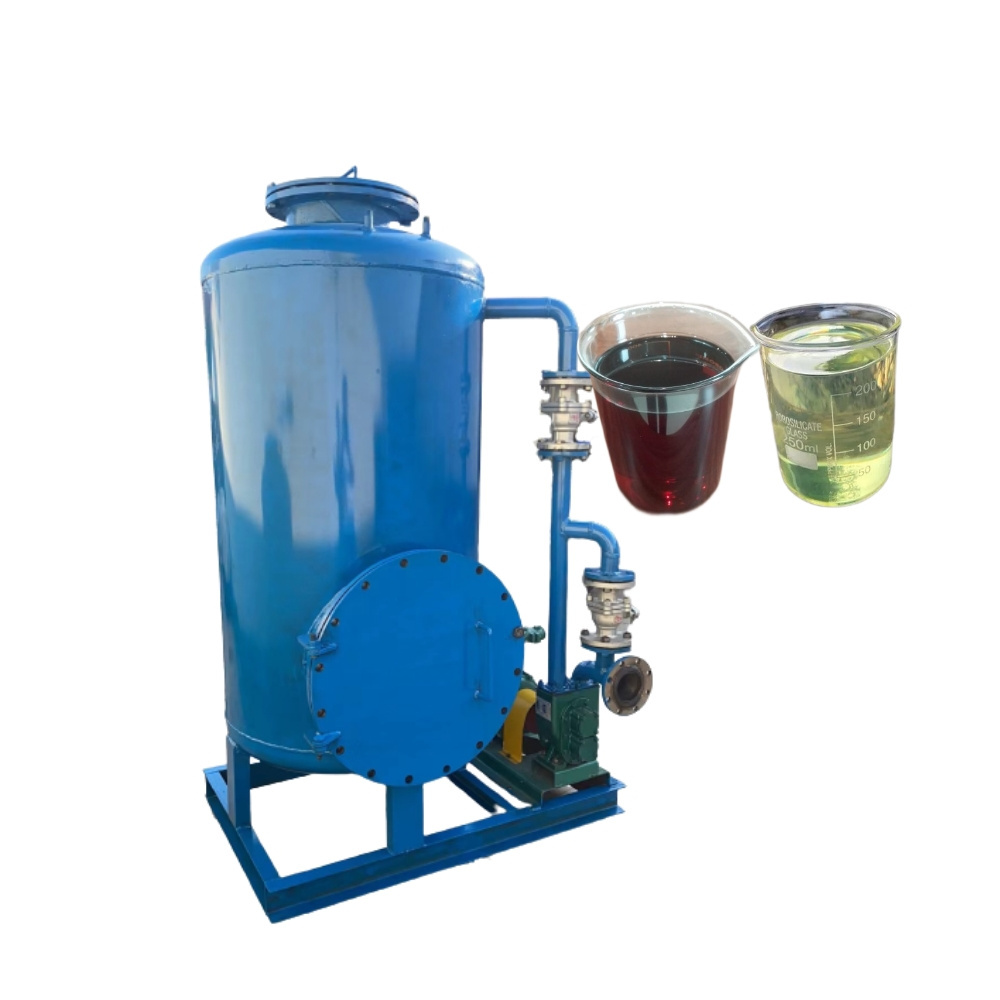 high speed low investment waste  oil filtration diesel refining machine