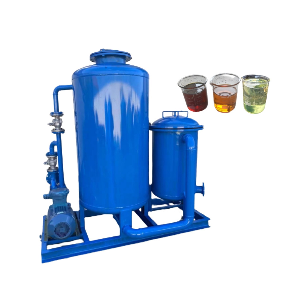 high speed low investment waste  oil filtration diesel refining machine