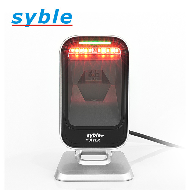 Syble AK-9208H Desktop Corded QR Code Scanner Reader 2D QR Code Omnidirectional Barcode Reader Scanner for supermarket price