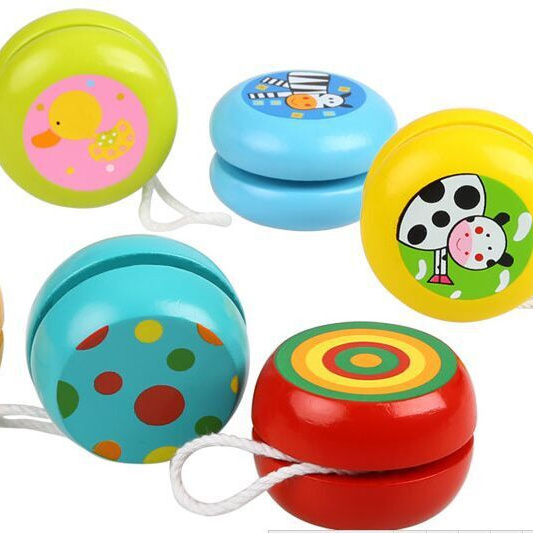 Promotional Toy Cheap Kids Animal Wood Yoyo Custom Magic Free YoYo