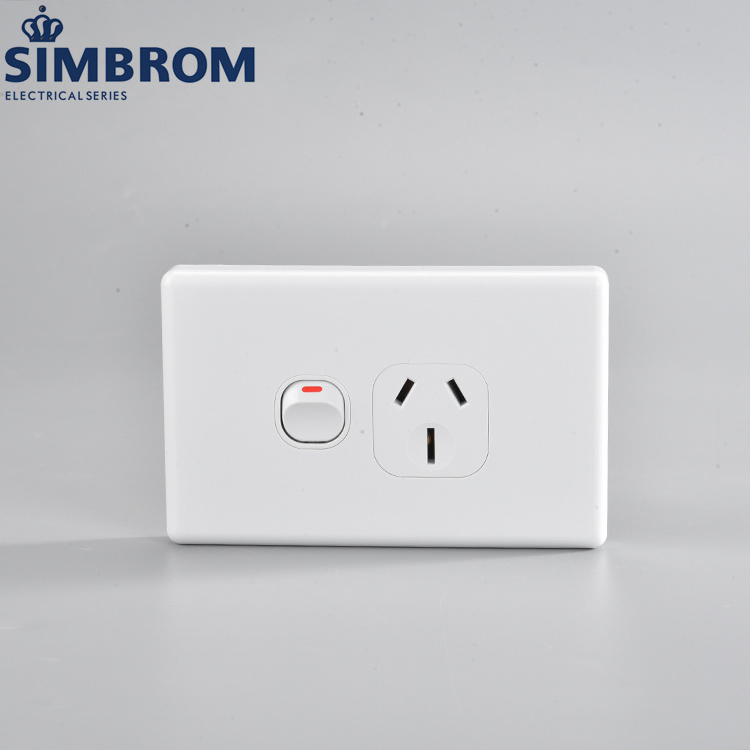 220V Australia light switches and sockets european  in turkey for electrical installation JK