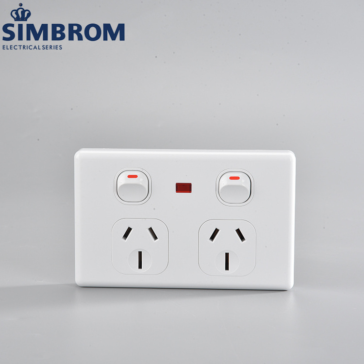 220V Australia light switches and sockets european  in turkey for electrical installation JK