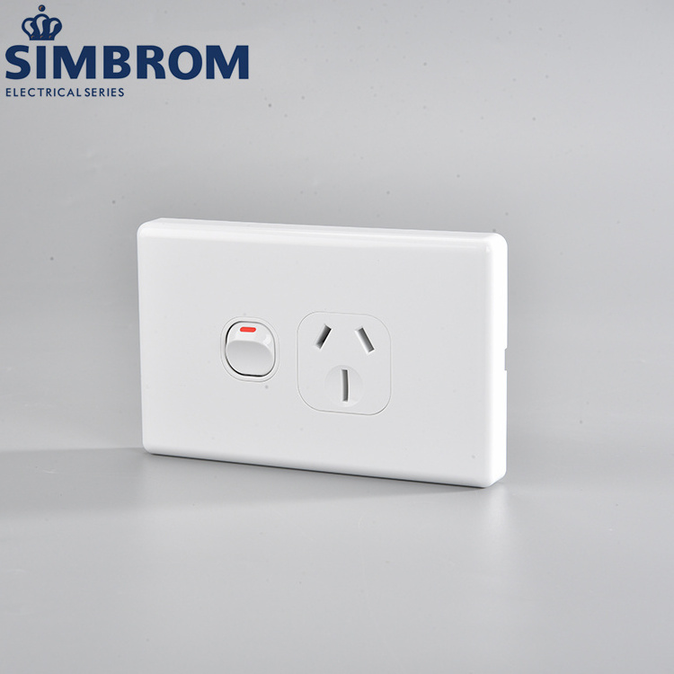 220V Australia light switches and sockets european  in turkey for electrical installation JK