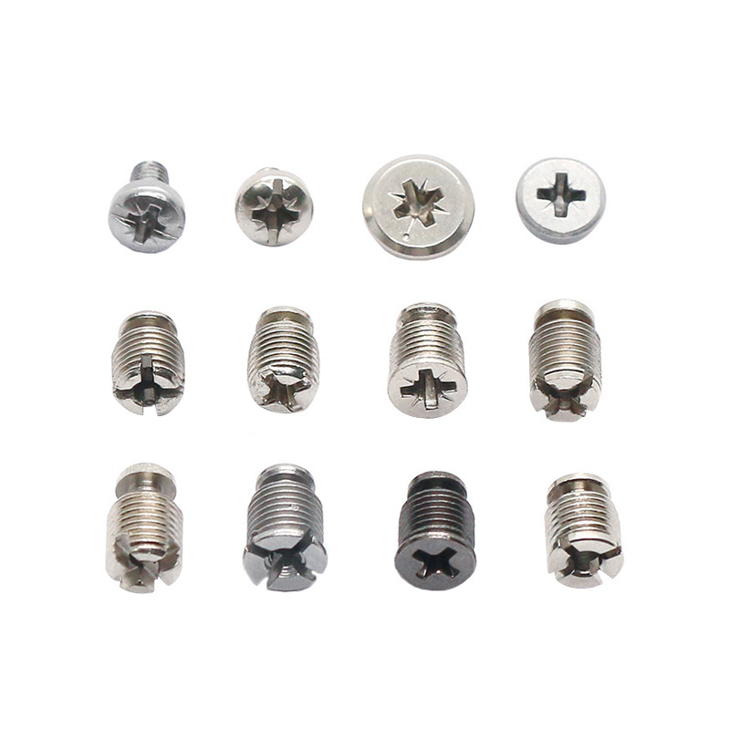 JN Door hinge Aluminum alloy cabinet door lock screw Hinge adjusting screw Cross non-standard galvanized hinge screw