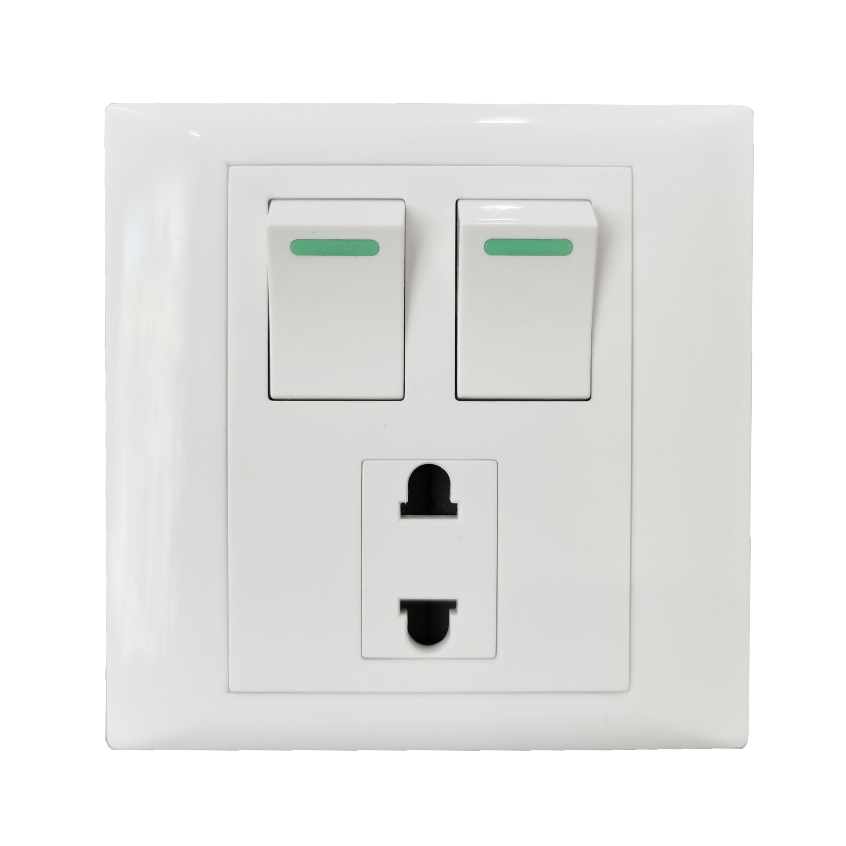 Electrical wall switches and sockets waterproof 2 gang switch and 4 pin sockets JK