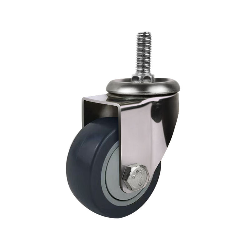 JN Lightweight 2-inch 2.5-inch universal wheels, stainless steel casters, black silent furniture wheels