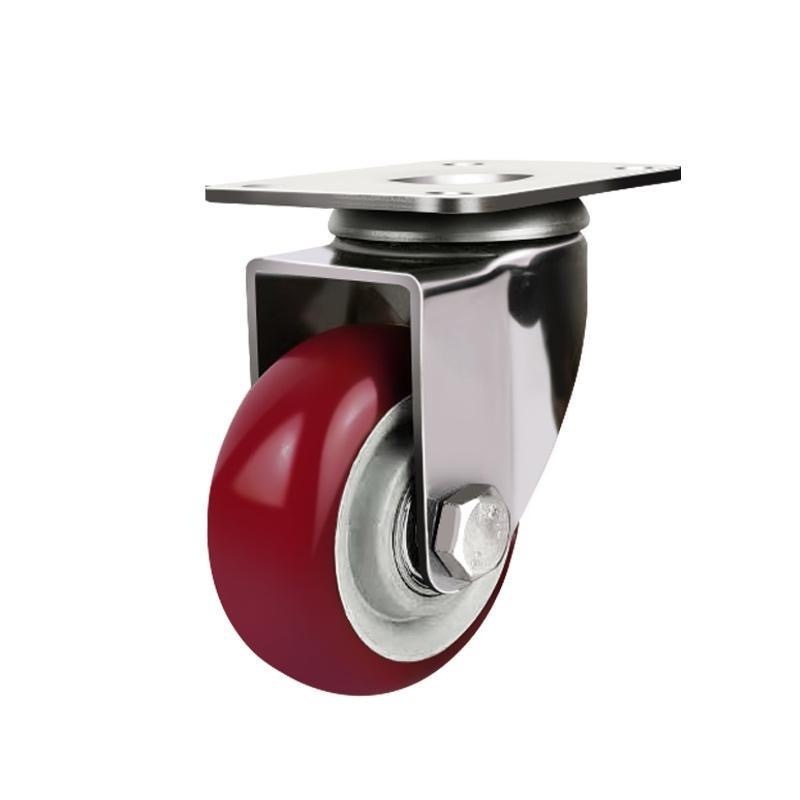 JN Lightweight 2-inch 2.5-inch universal wheels, stainless steel casters, black silent furniture wheels