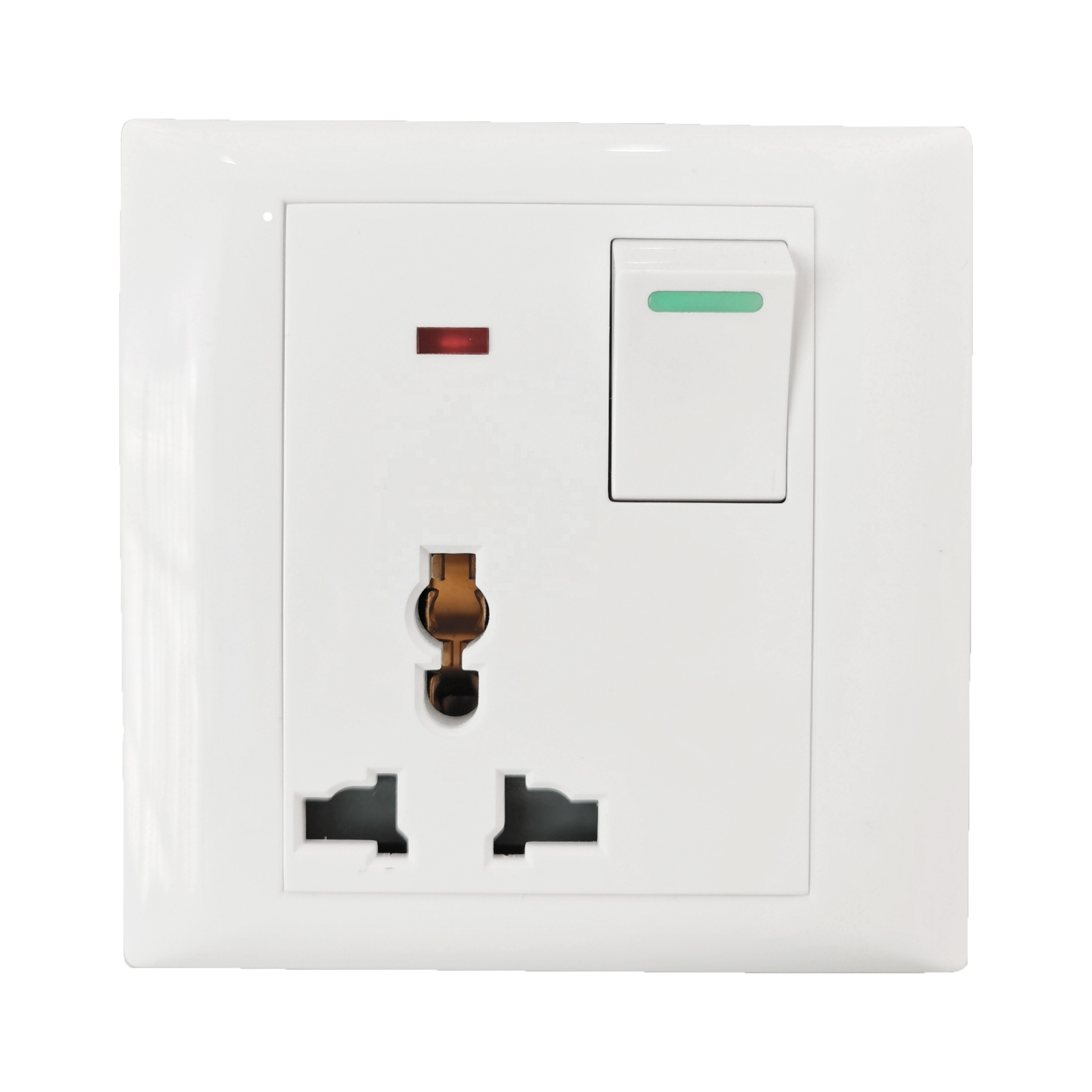 2024 new design Cambodia sockets Central Asia electrical  wall sockets  home use electrical socket switch PL