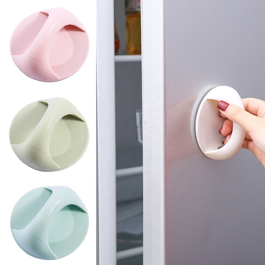 Self Stick Instant Cabinet Drawer Auxiliary Kitchen Cabinet Door Window Handle Sticker Convenient Opening Stick on Handle