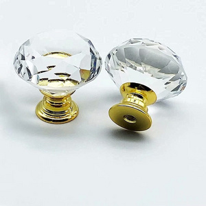 Drawer pulls and knobs skull shaped crystal glass drawer knob JK