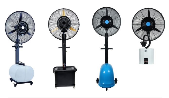 JN Industrial spray fan, ox horn fan, luxury water tank outlet workshop dining hall outdoor cooling humidifying atomizing fan