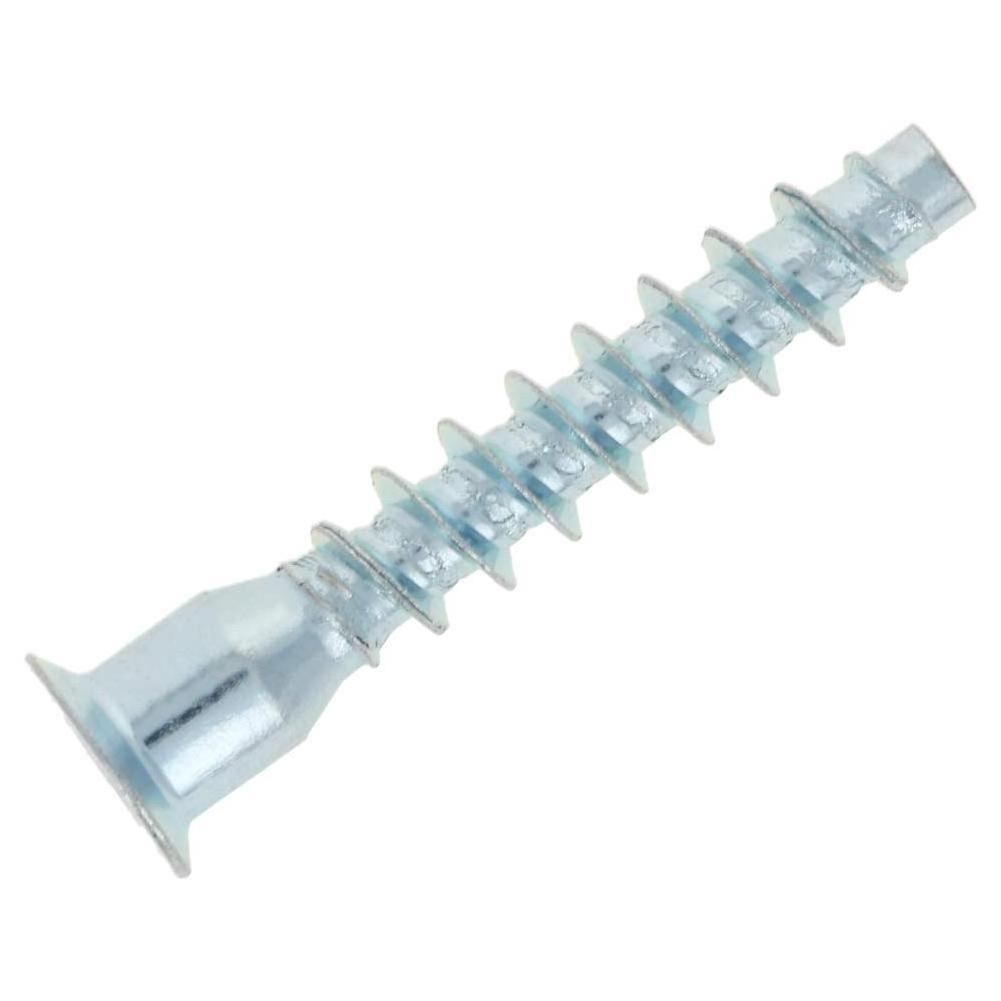 Blue and white zinc hexagonal cabinet screws cross recessed straight repair screws, wooden tooth furniture screws