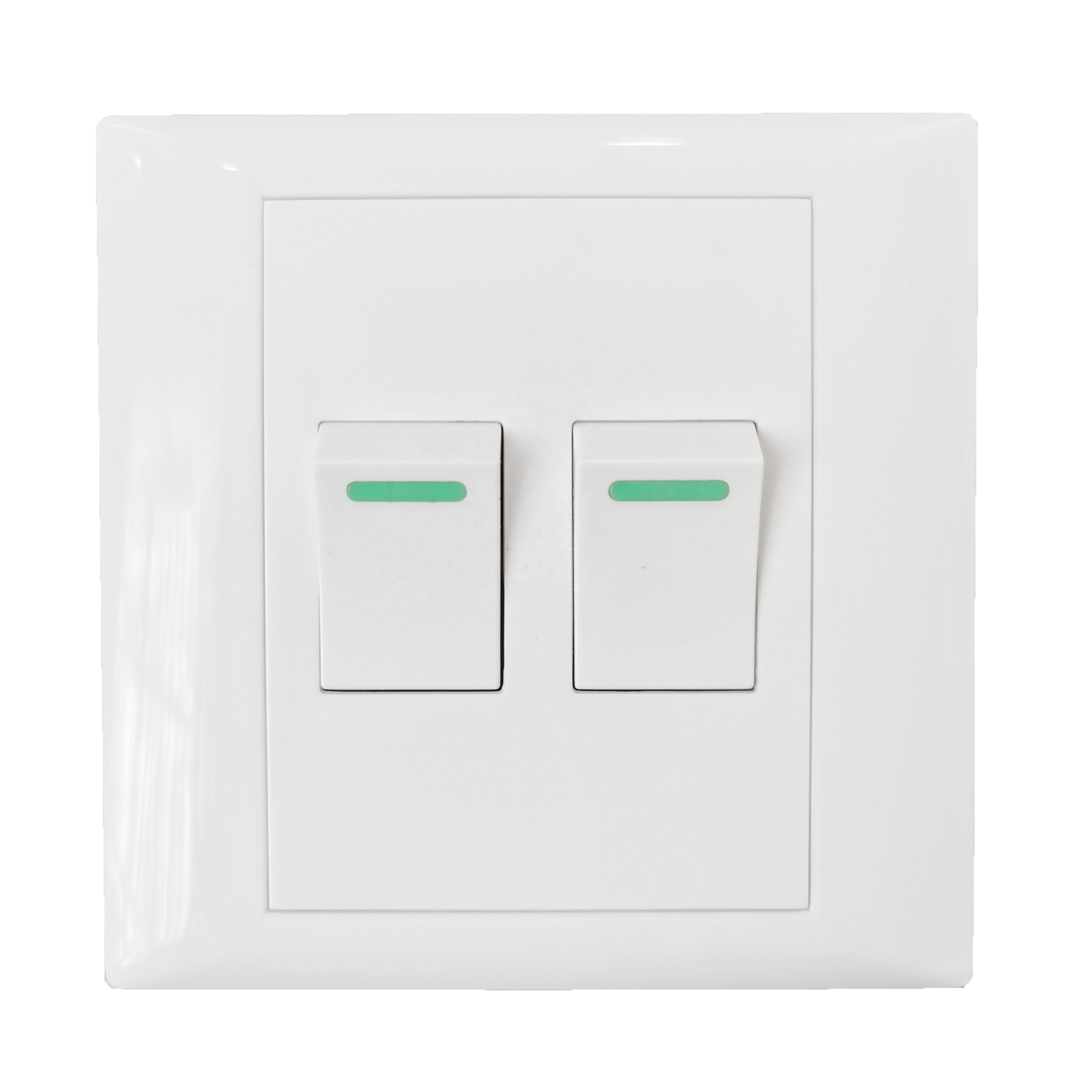 2 gang 1 way 2 way switch LED lighting switch wall switch socket Cambodia market JK