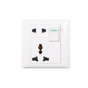 Cambodia  Electrical wall switches and sockets waterproof 2 gang switch and 4 pin sockets