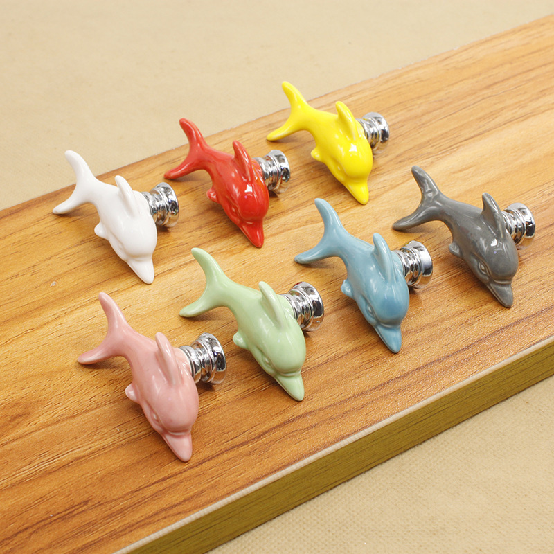 Starfish Drawer Knobs Coastal Kitchen Cabinet Knos Beach Knob Dresser Ceramic Pulls Handles JK