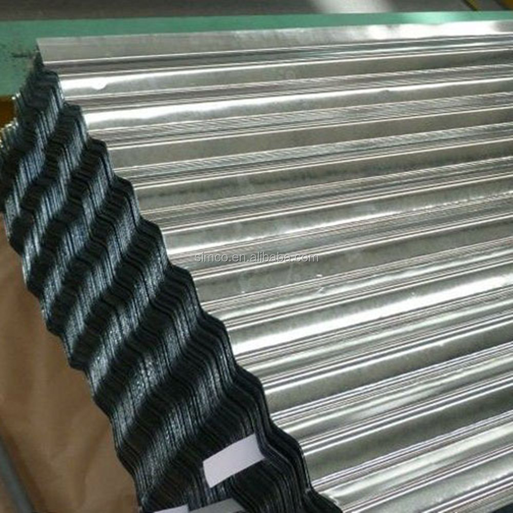 0.18mm calaminas galvanizadas corrugada/Chapa de hierro galvanizado ondulado