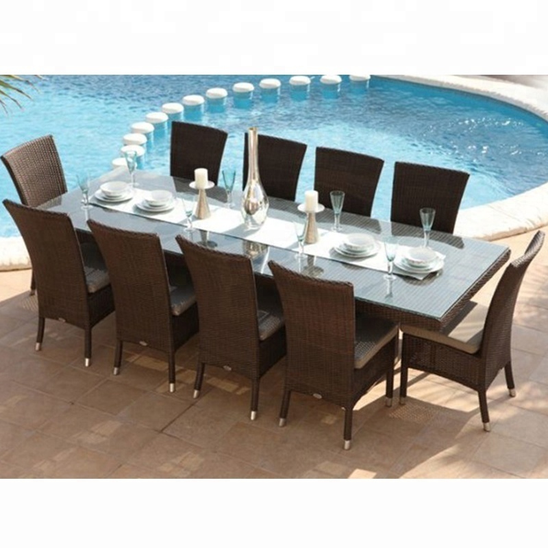 outdoor wicker dining table and chairs