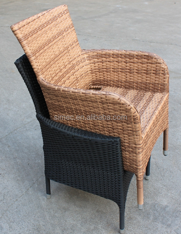 aluminum frame PE rattan wicker outdoor leisure chair