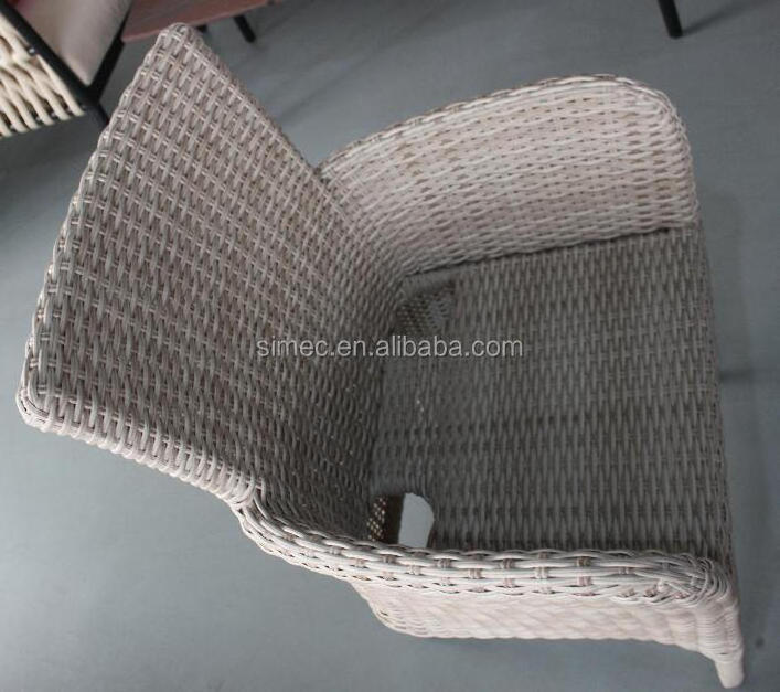 aluminum frame PE rattan wicker outdoor leisure chair