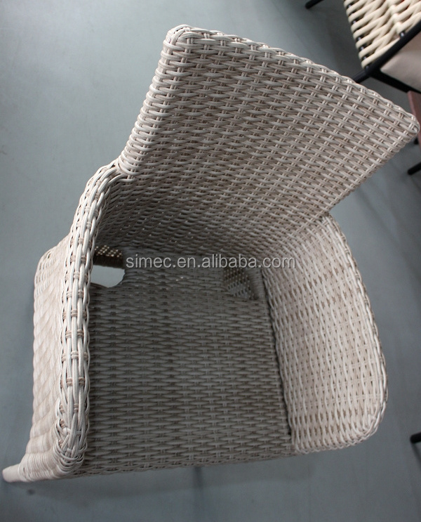 aluminum frame PE rattan wicker outdoor leisure chair