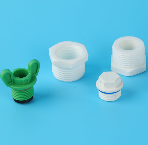 Plastic pom fittings for pex or aluminum pipe solar tube connector