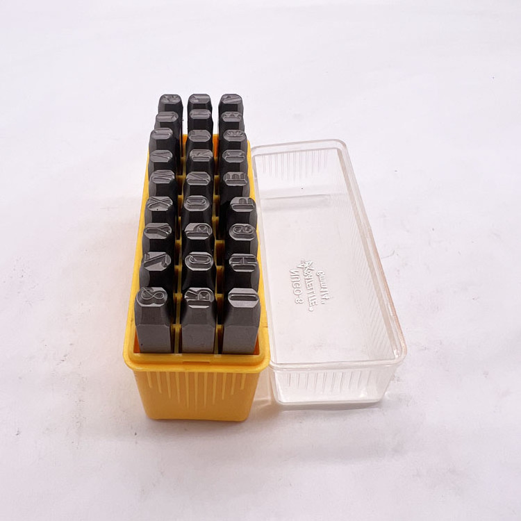 61827-6A 1/4 (6mm) 27pcs Upper Case Letter Punch Set Perfect for Imprinting Metal, Plastic, Wood, Leather ( A-Z & )