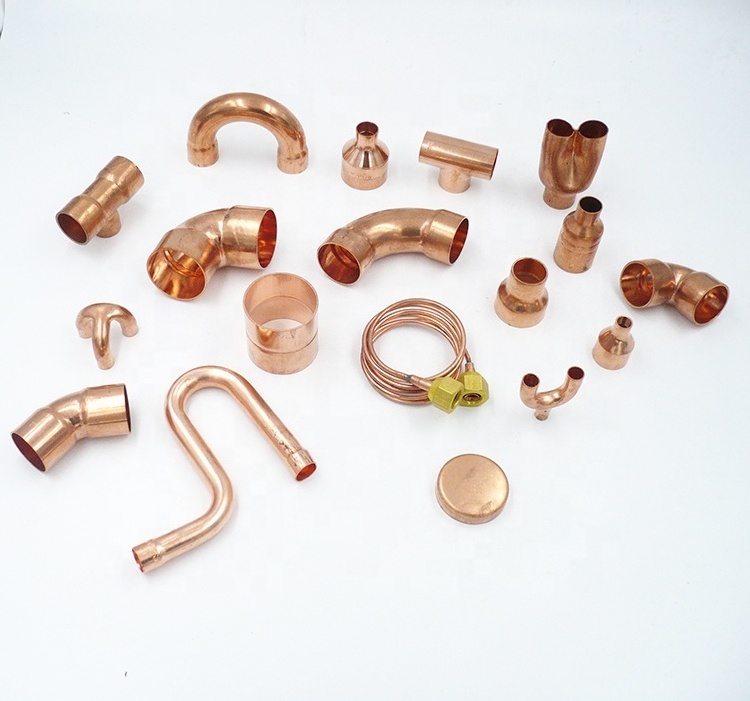 Copper tube cap/Round shape copper end cap for plumbing/Copper tube fittings