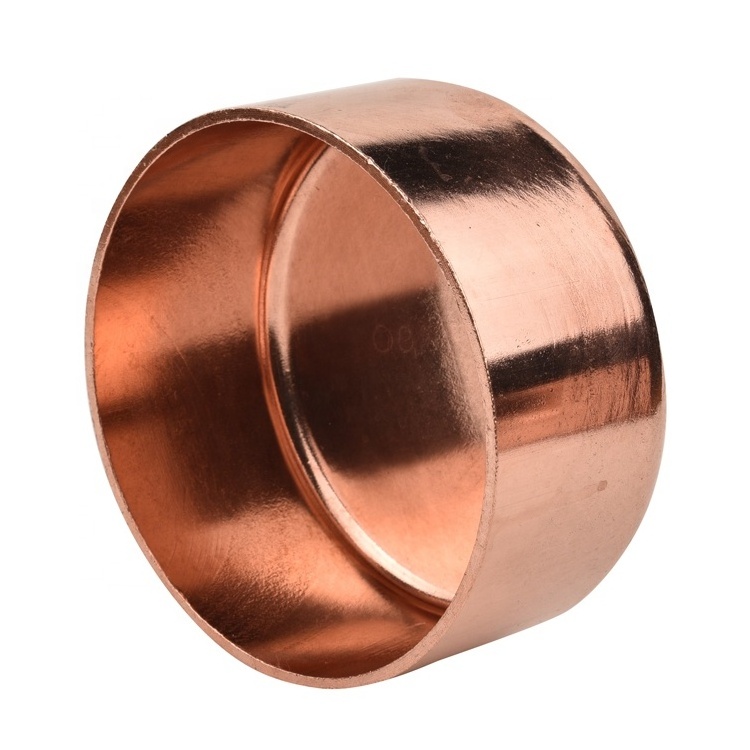 Copper tube cap/Round shape copper end cap for plumbing/Copper tube fittings