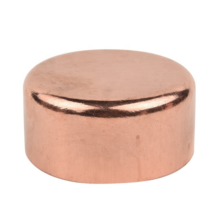 Copper tube cap/Round shape copper end cap for plumbing/Copper tube fittings