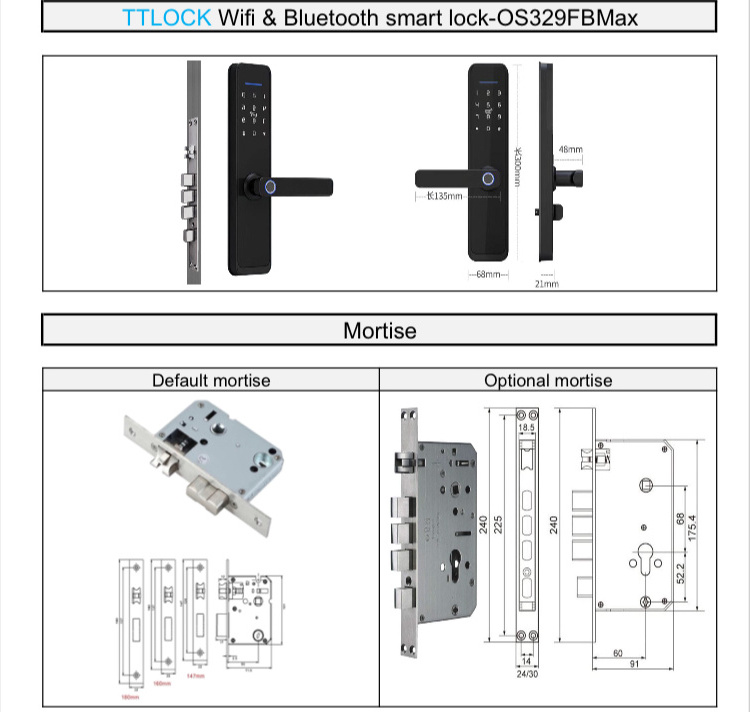 Factory sell password inside apartment lock anti-theft smart digital door lock