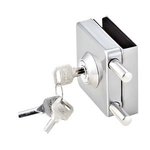 SK-101 High Quality Stainless Steel Security Glass Door Lock Slide Bolt Latch Glass Door Lock