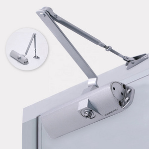 SK-081B Hydraulic automatic 40-65kg Door Closer with Sliding Arm / aluminium alloy body / Removable  Cover / Square model