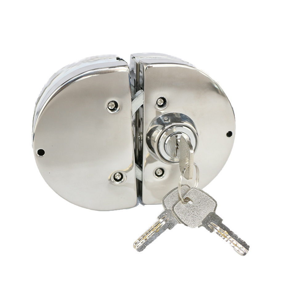 Wholesale High Quality Convient And Quick To Install No Need To Drill Glass Door Lock Without Drilling for Glass Door