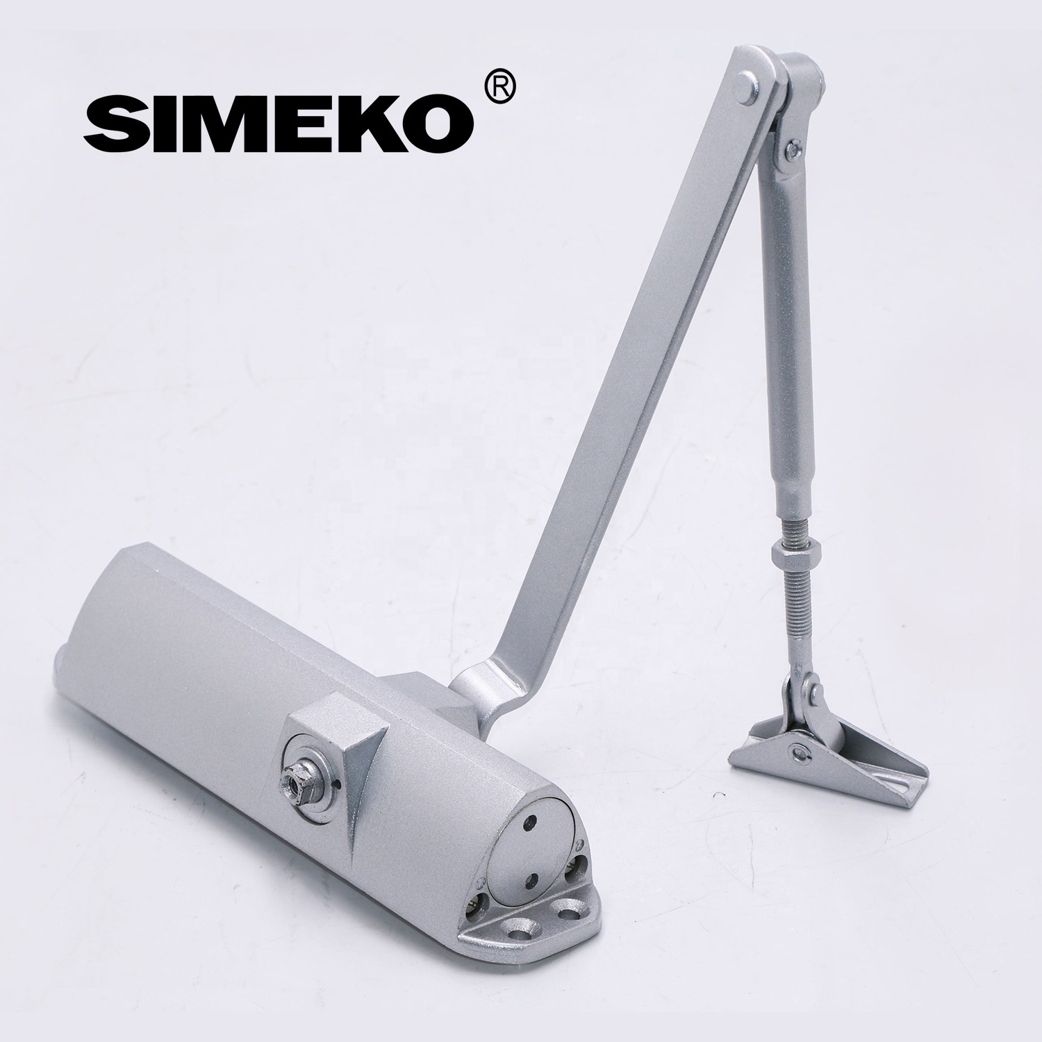 SK-081B Hydraulic automatic 40-65kg Door Closer with Sliding Arm / aluminium alloy body / Removable  Cover / Square model