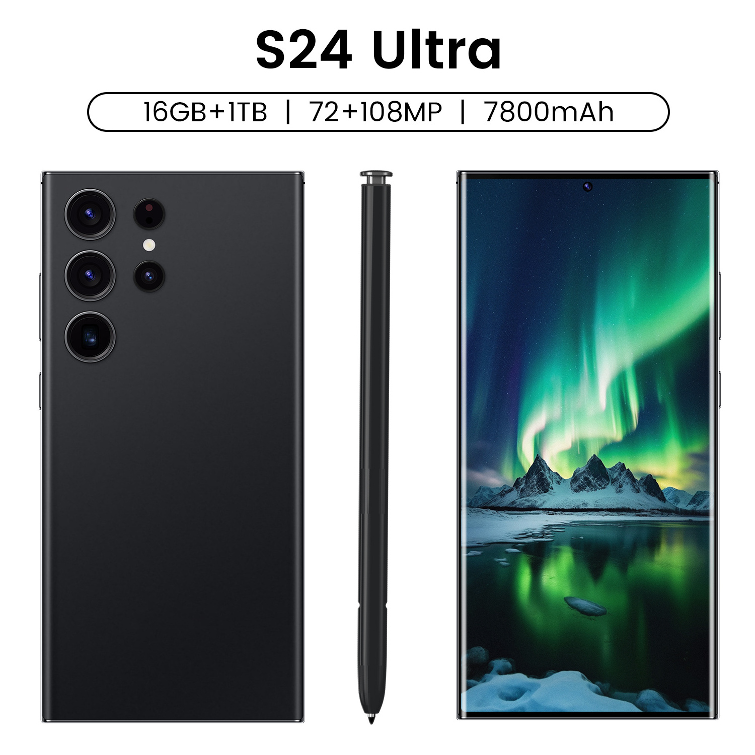 Original S24 Ultra Global 5G unlocked cell phone 7.3 inch Big Screen 16GB+1TB Dual Sim GSM cellular smart Mobile phones