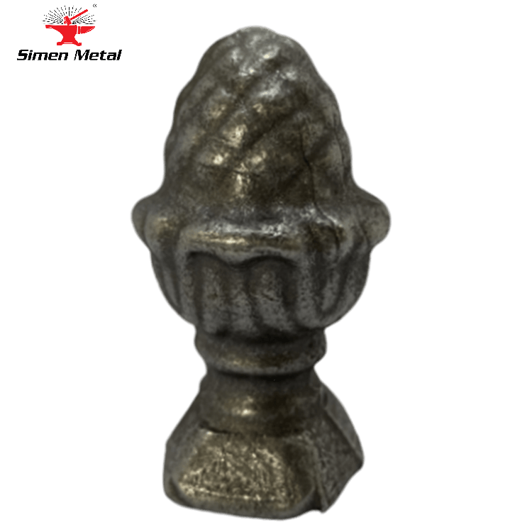 Wholesale Custom Wrought Iron Fence Hardware Spear Points Decorative Cast Iron Heads   post cheap final points