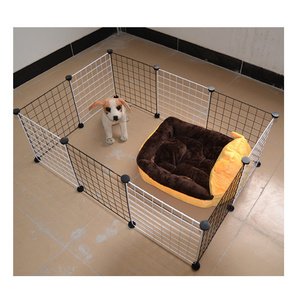 Small and medium sized dog household pet fence cat wire dog fence dog cage multifunctional fence easy to remove and wash