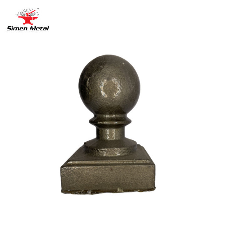 Wholesale Custom Wrought Iron Fence Hardware Spear Points Decorative Cast Iron Heads   post cheap final points