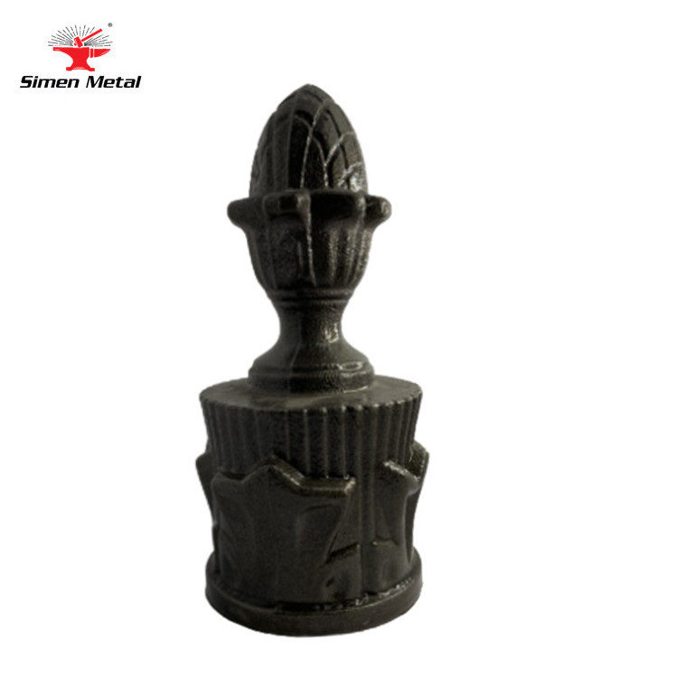 Wholesale Custom Wrought Iron Fence Hardware Spear Points Decorative Cast Iron Heads   post cheap final points