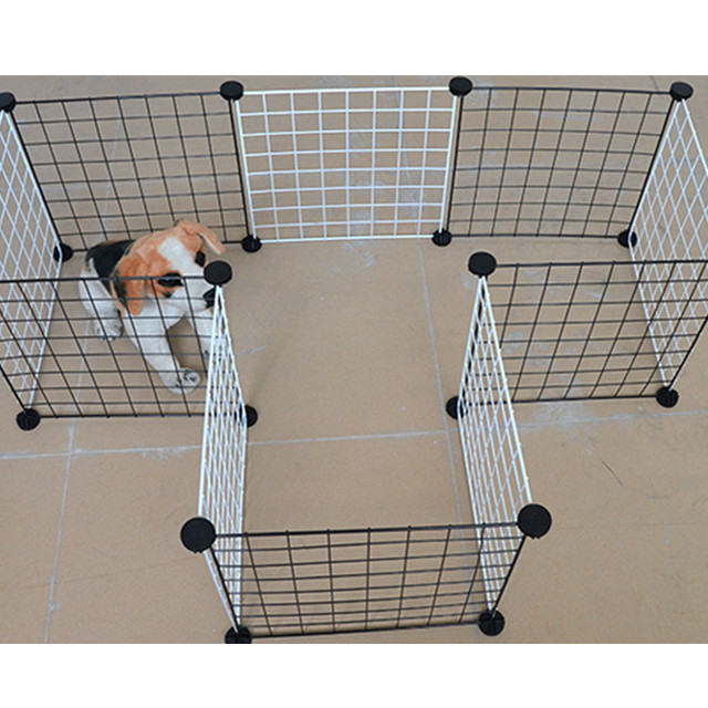 Small and medium sized dog household pet fence cat wire dog fence dog cage multifunctional fence easy to remove and wash